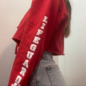 Santa Monica cropped lifeguard sweater